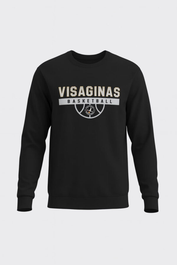 Džemperis "Visaginas Basketball" su krepšinio kamuoliu ant krutinės