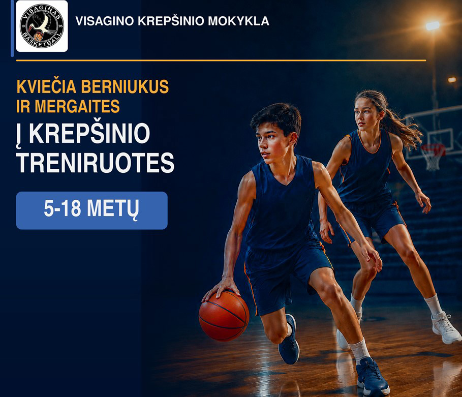Kviečiame prisijungti prie krepšinio treniruočių!